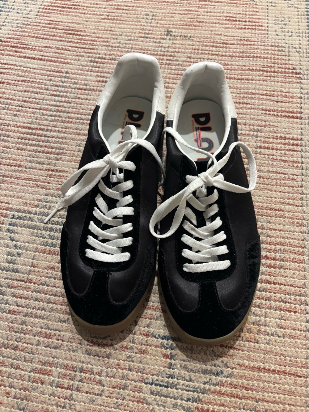 Jeffrey Campbell Black and White Women’s Lace-Up Sneakers